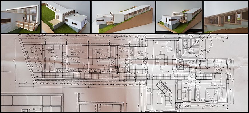 Maquette architecture enseignement artistique à Liège Institut Marie-Thérèse