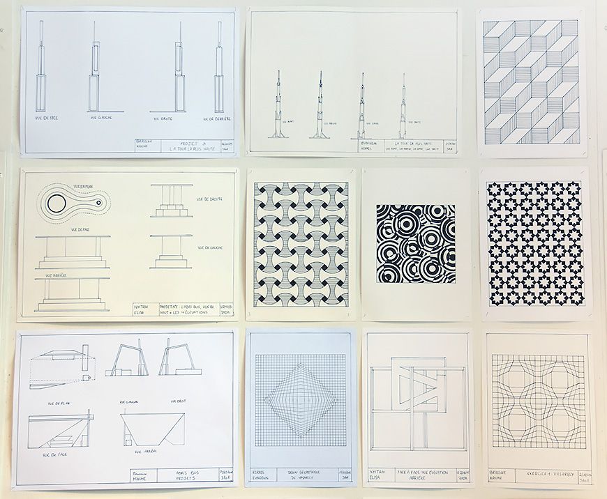 Théorie et technologie en architecture enseignement artistique à Liège Institut Marie-Thérèse