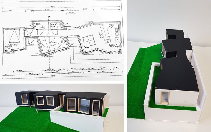 Gîte urbain plan architecture enseignement artistique à Liège Institut Marie-Thérèse