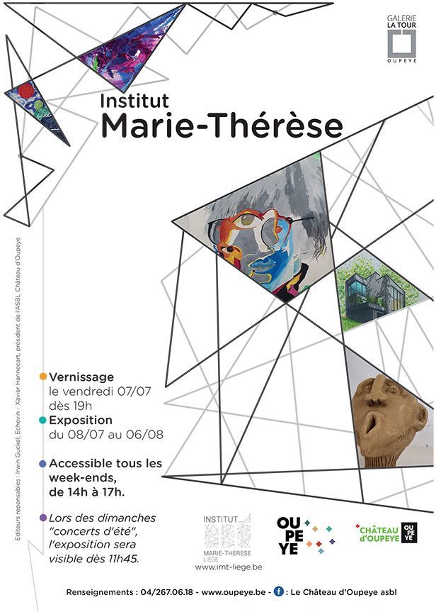 Exposition du secteur ARTISTIQUE de l'Institut Marie-Thérèse au château d'Oupeye