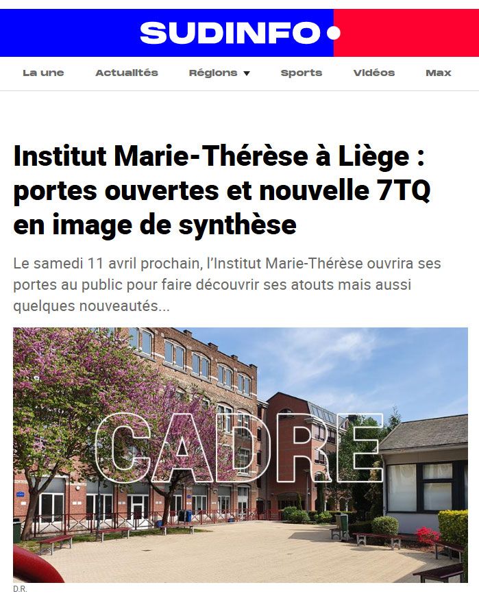 Article presse sur l'Institut Marie-Thérèse